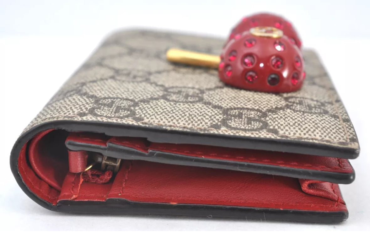 GUCCI Cherry SUPREME bi-fold wallet