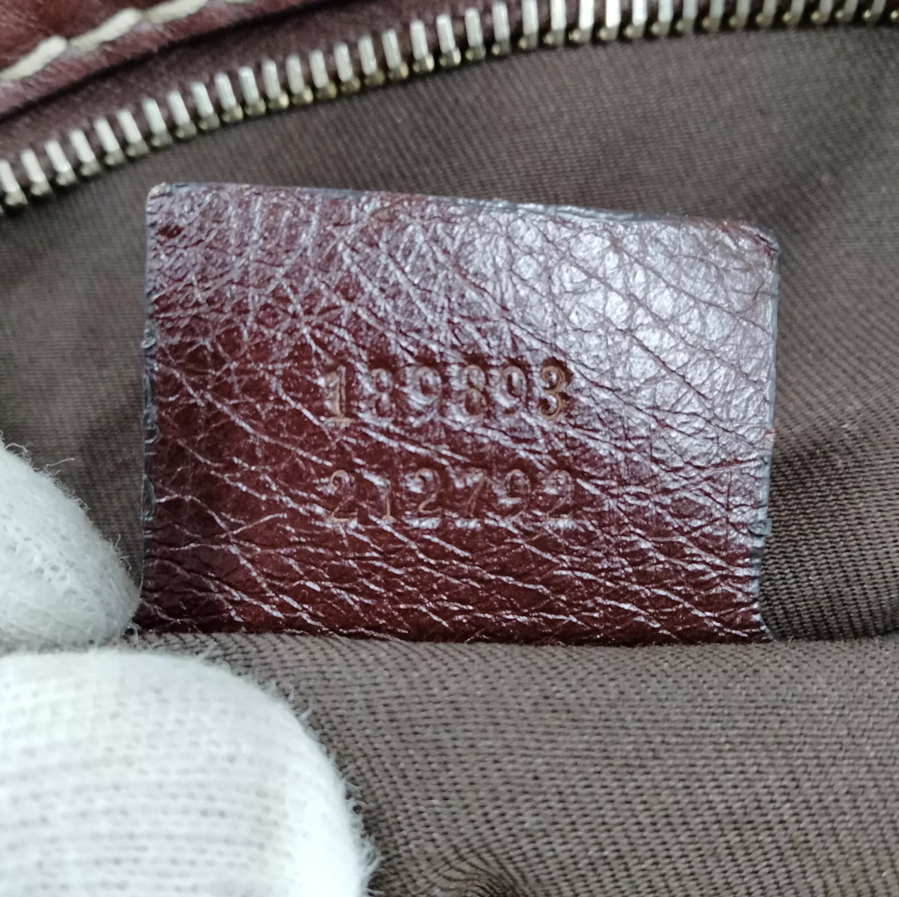 GUCCI horseshoe monogrammed handbag