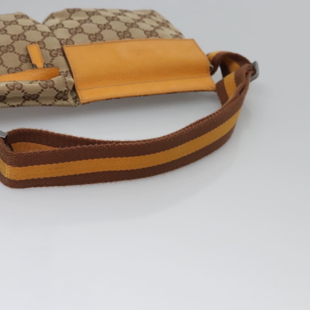 GUCCI canvas tan waist bumbag