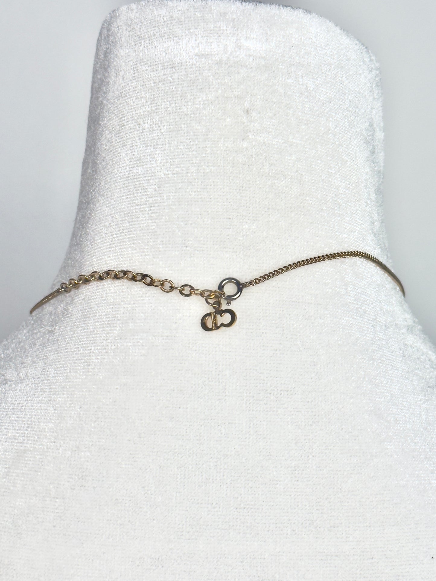 DIOR gold CD necklace