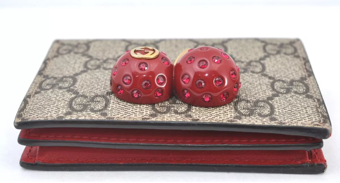 GUCCI Cherry SUPREME bi-fold wallet