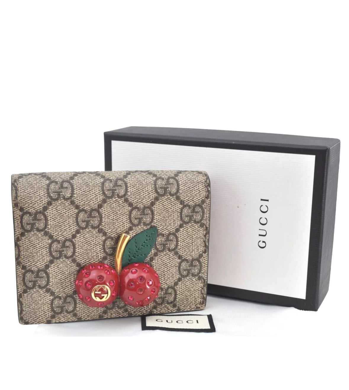 GUCCI Cherry SUPREME bi-fold wallet
