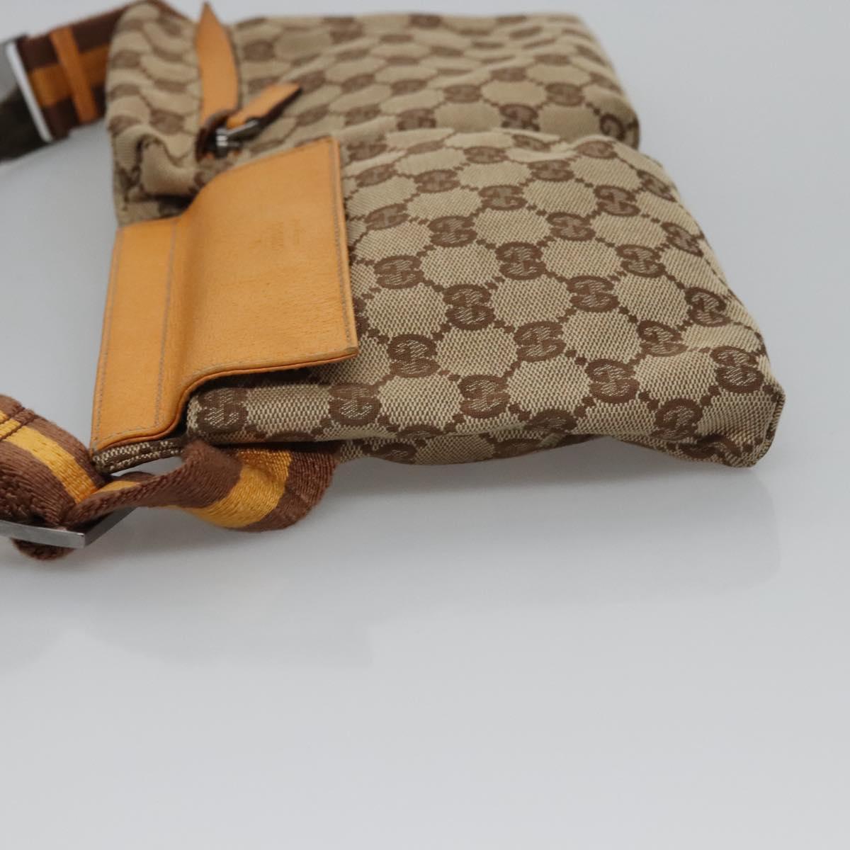 GUCCI canvas tan waist bumbag