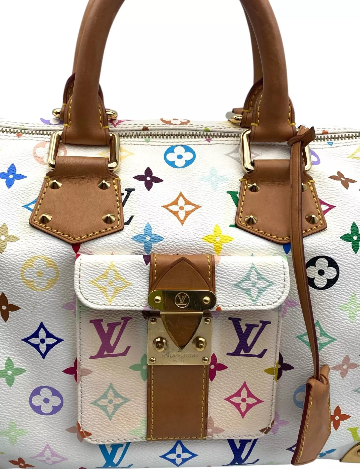 LOUIS VUITTON x Takashi Murakami multicolor speedy 30