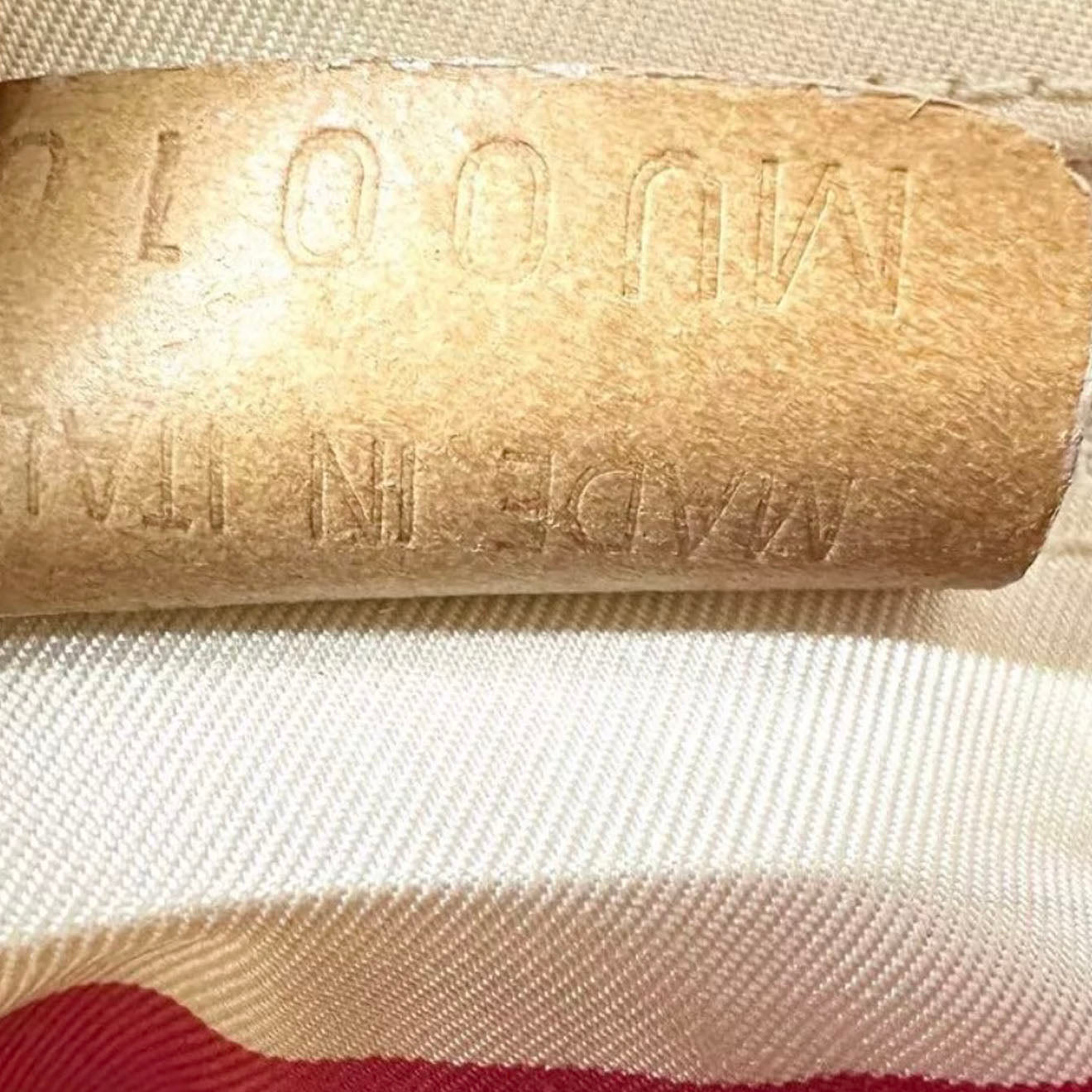 DIOR beige leather saddle