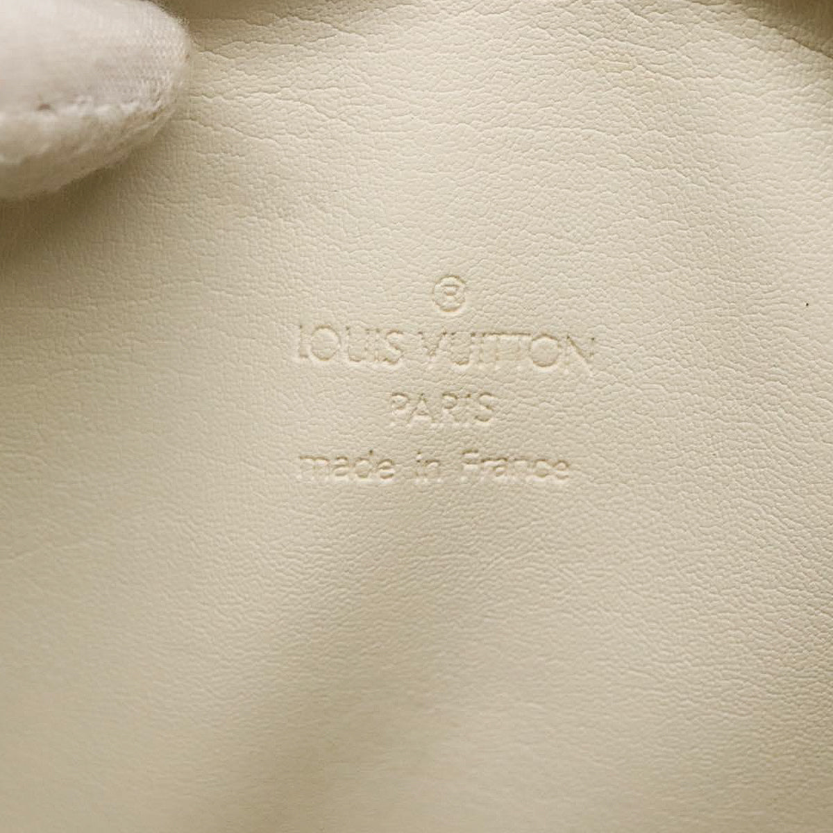 LOUIS VUITTON pastel yellow vernis Bedford