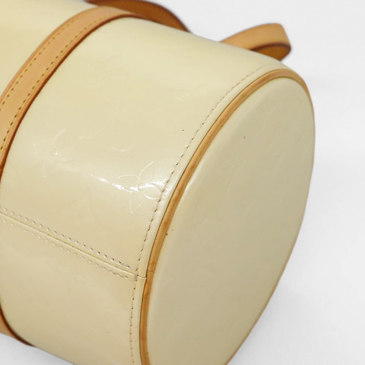 LOUIS VUITTON pastel yellow vernis Bedford