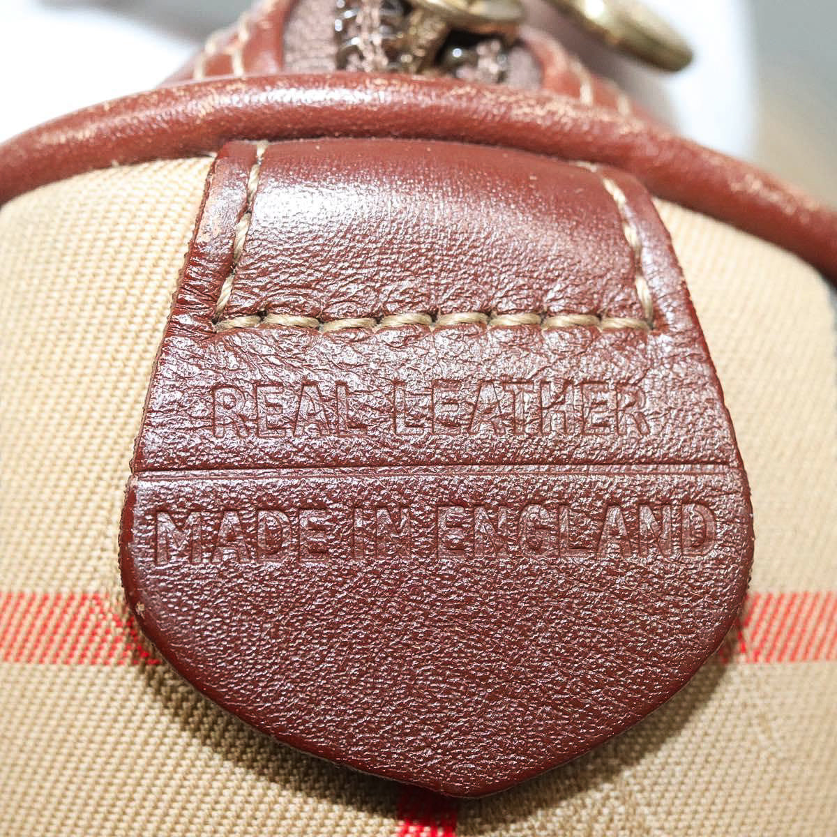 BURBERRY novacheck canvas boston bag