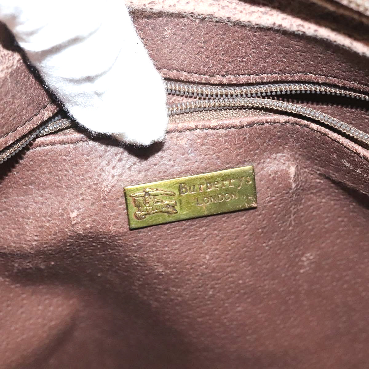 BURBERRY novacheck canvas boston bag