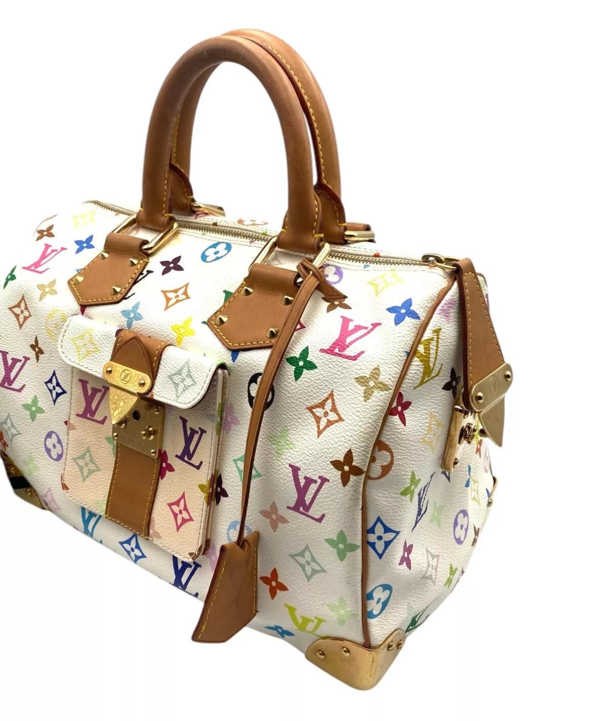 LOUIS VUITTON x Takashi Murakami multicolor speedy 30