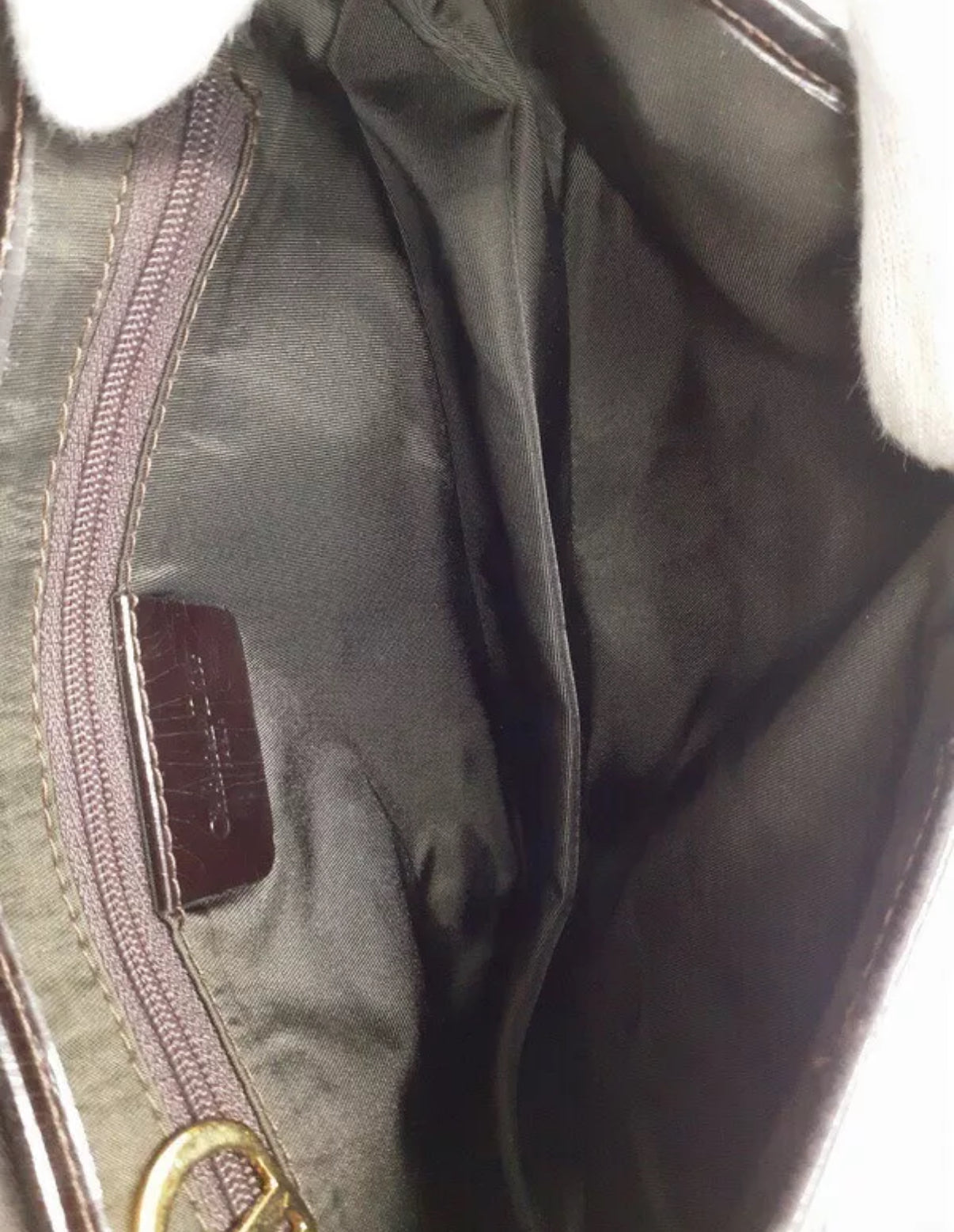 DIOR chocolate swirl saddle bag