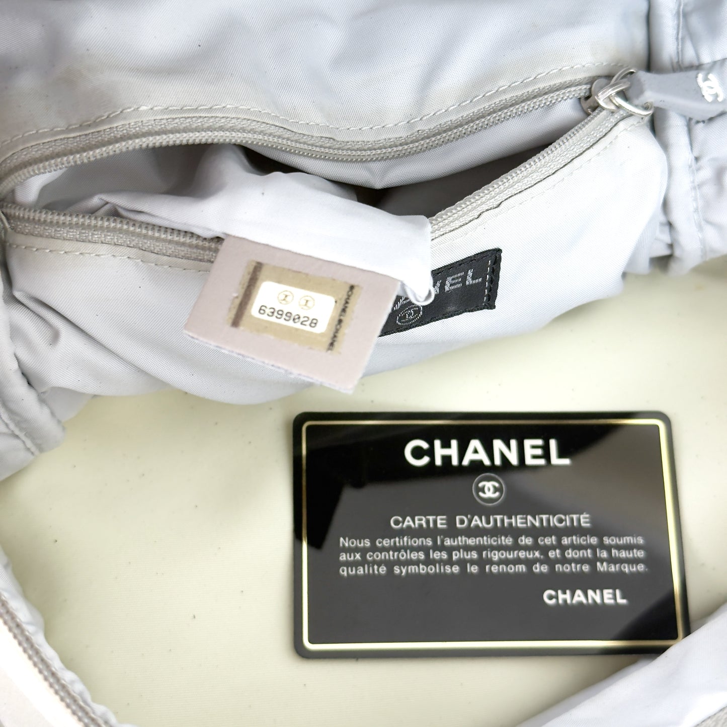 CHANEL sport line logo backpack