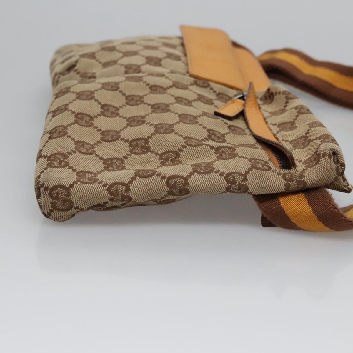 GUCCI canvas tan waist bumbag