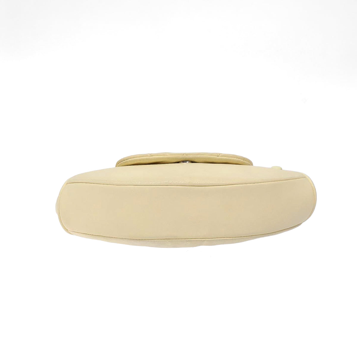 CHANEL cream matelasse lambskin accordion shoulderbag