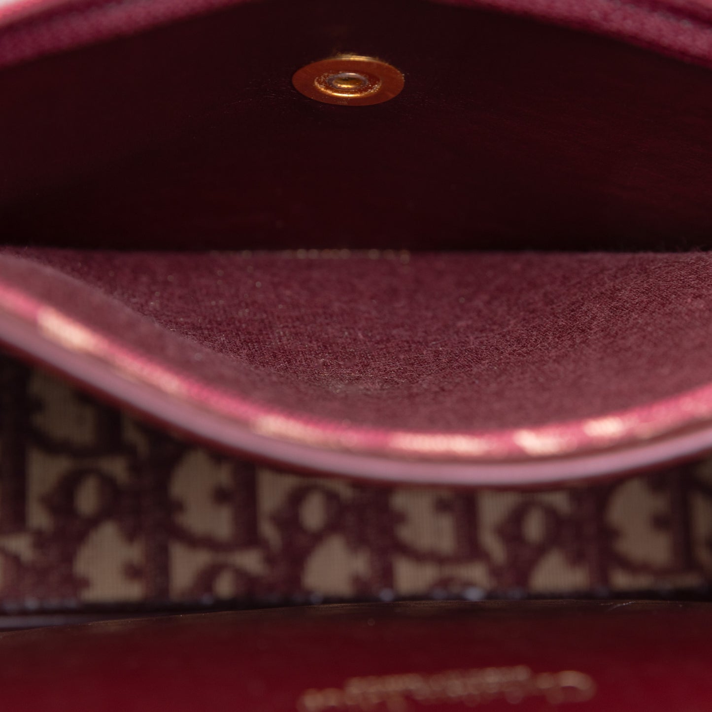 DIOR red monogram trotter handbag