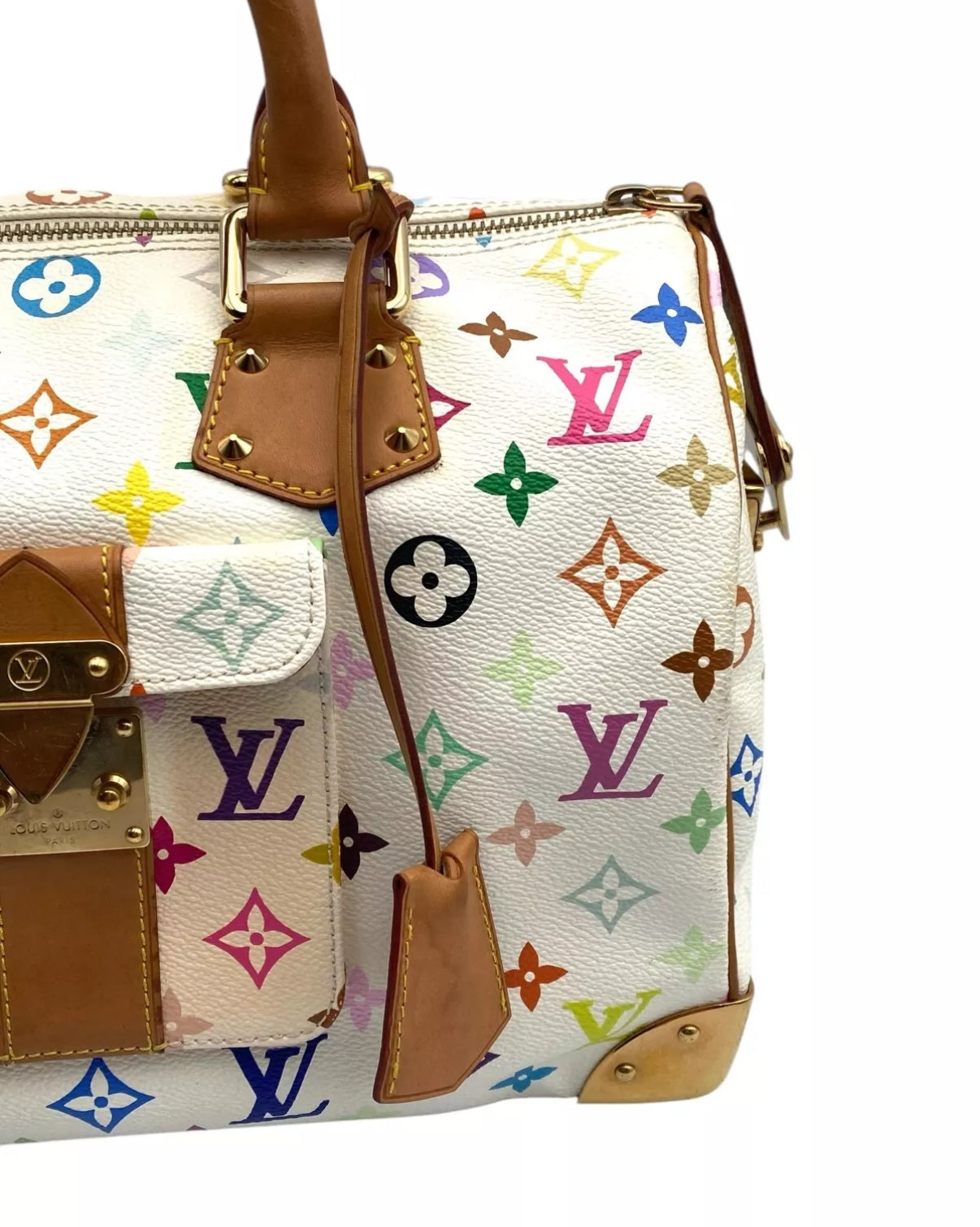LOUIS VUITTON x Takashi Murakami multicolor speedy 30