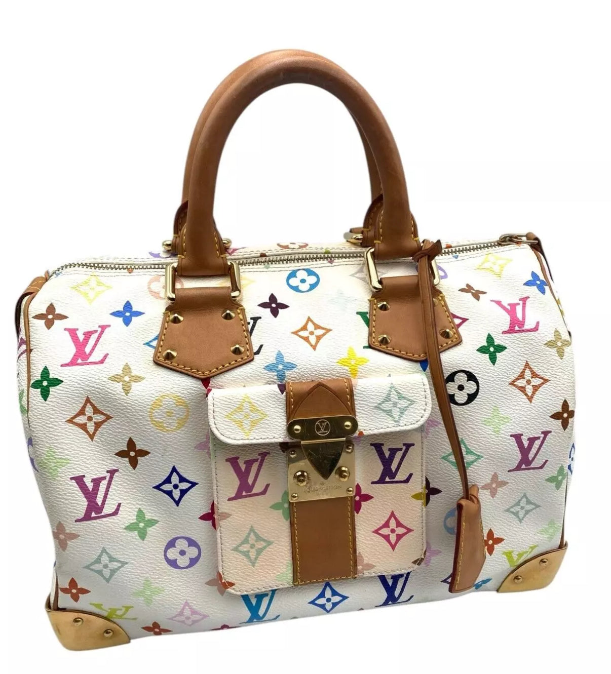 LOUIS VUITTON x Takashi Murakami multicolor speedy 30