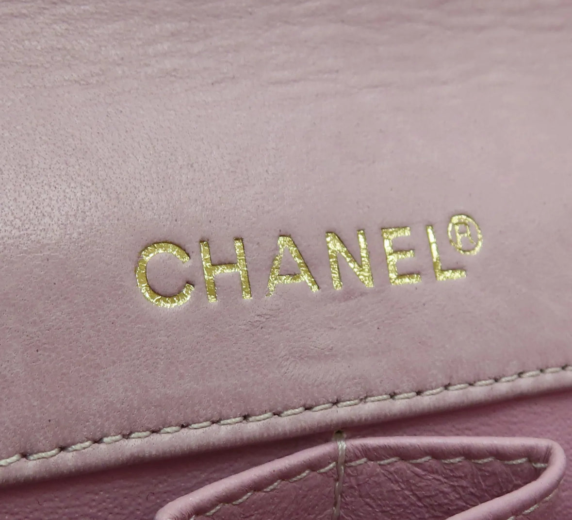 CHANEL pink chocolate bar shoulderbag