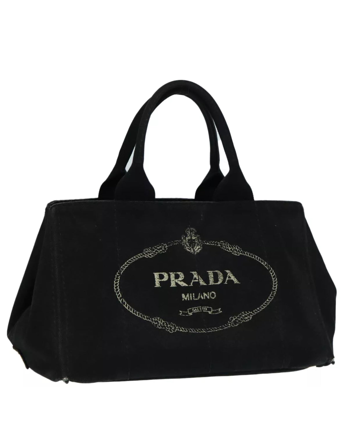 PRADA denim canapa tote