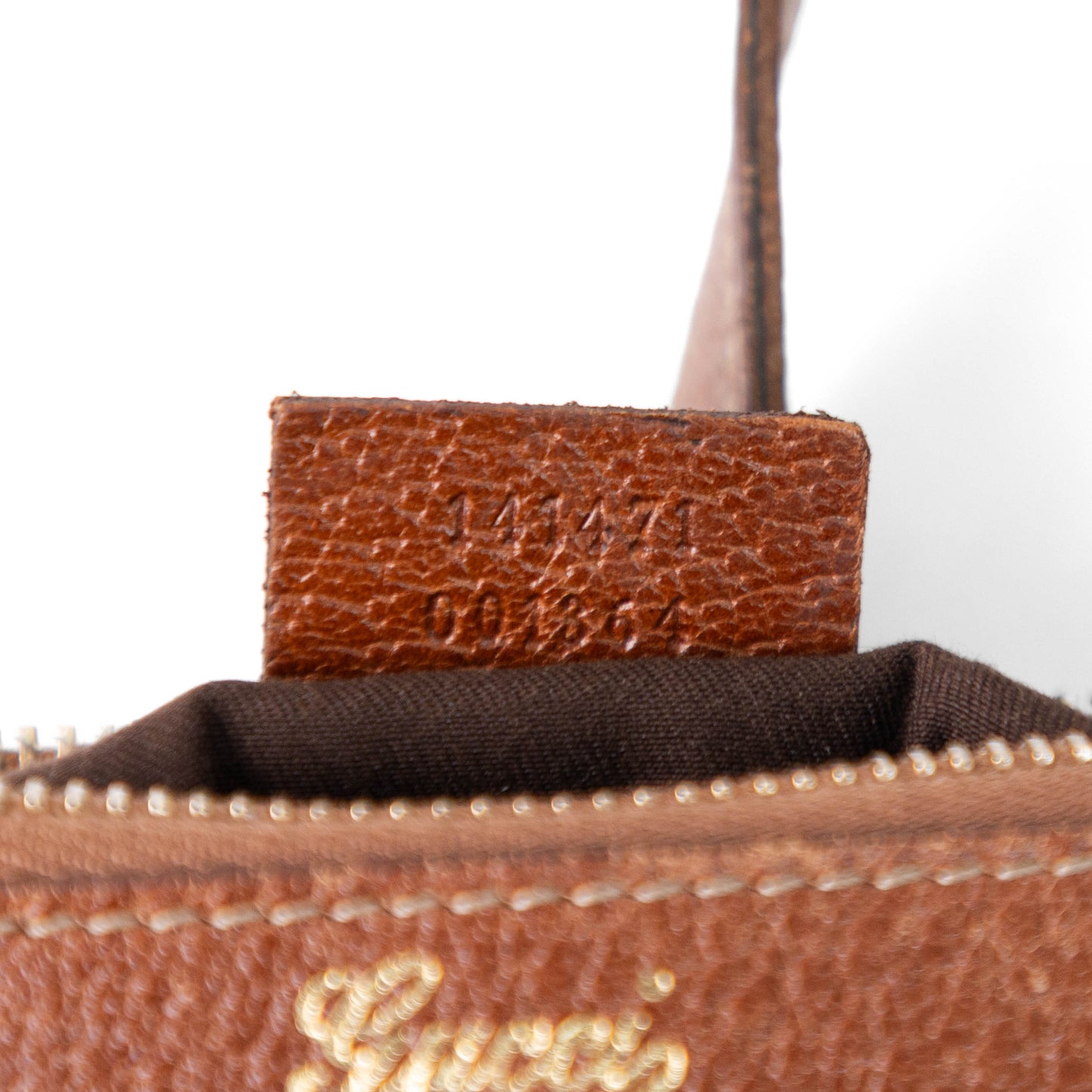 GUCCI denim abbey handbag