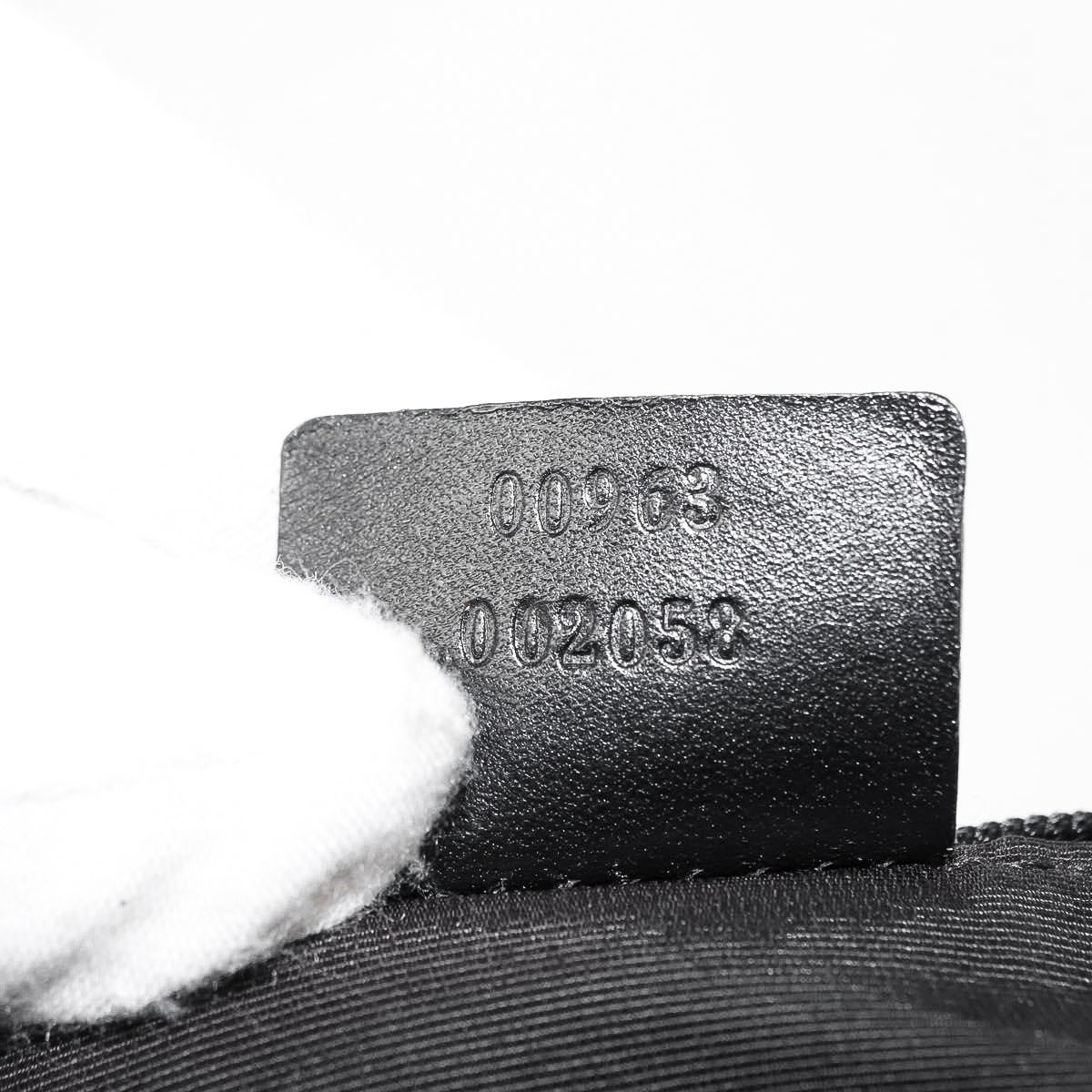 GUCCI black monogram jackie shoulderbag
