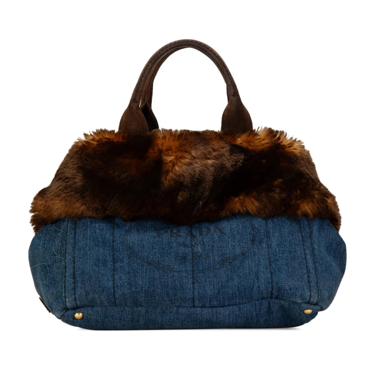 PRADA denim canapa tote