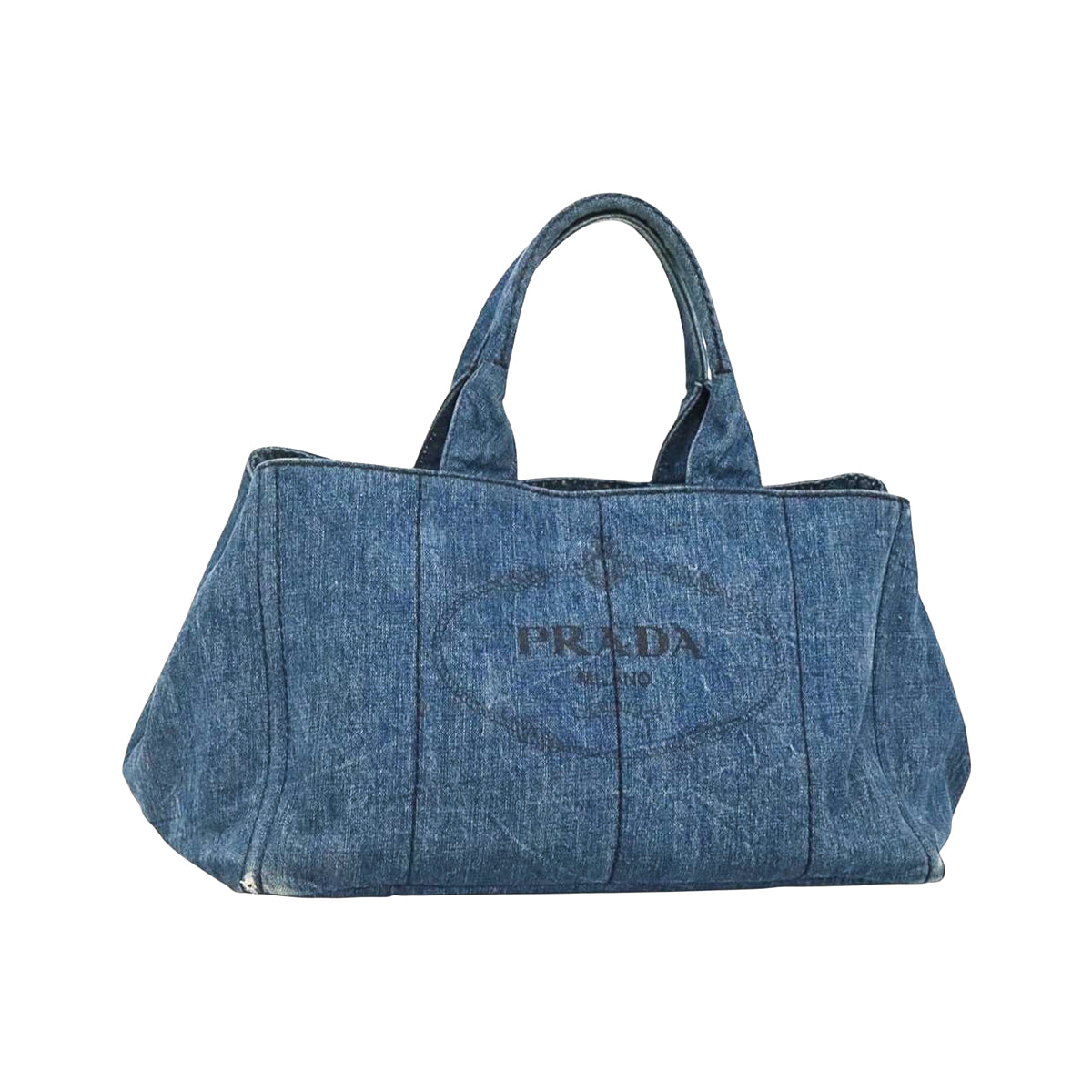 PRADA denim canapa tote