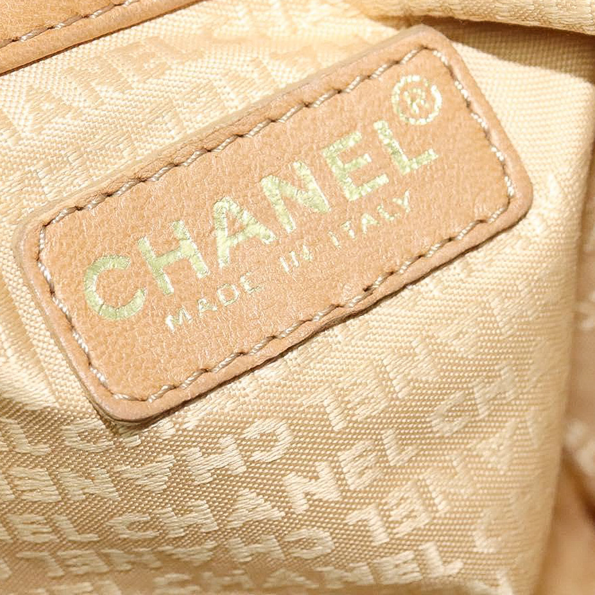 CHANEL brown suede leather shoulderbag