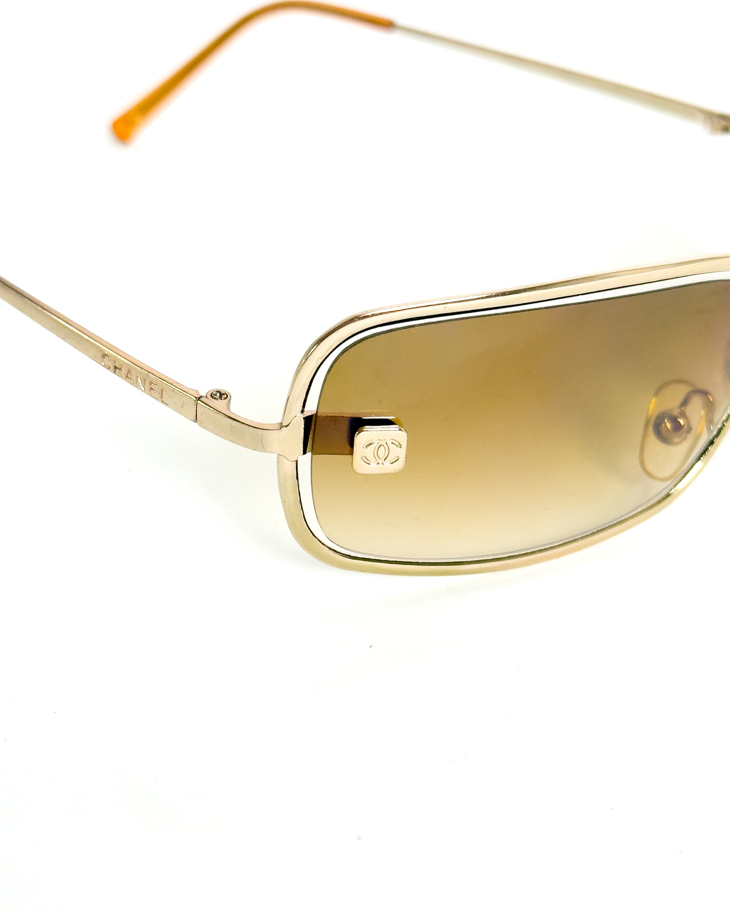 CHANEL shield chrome sunglasses