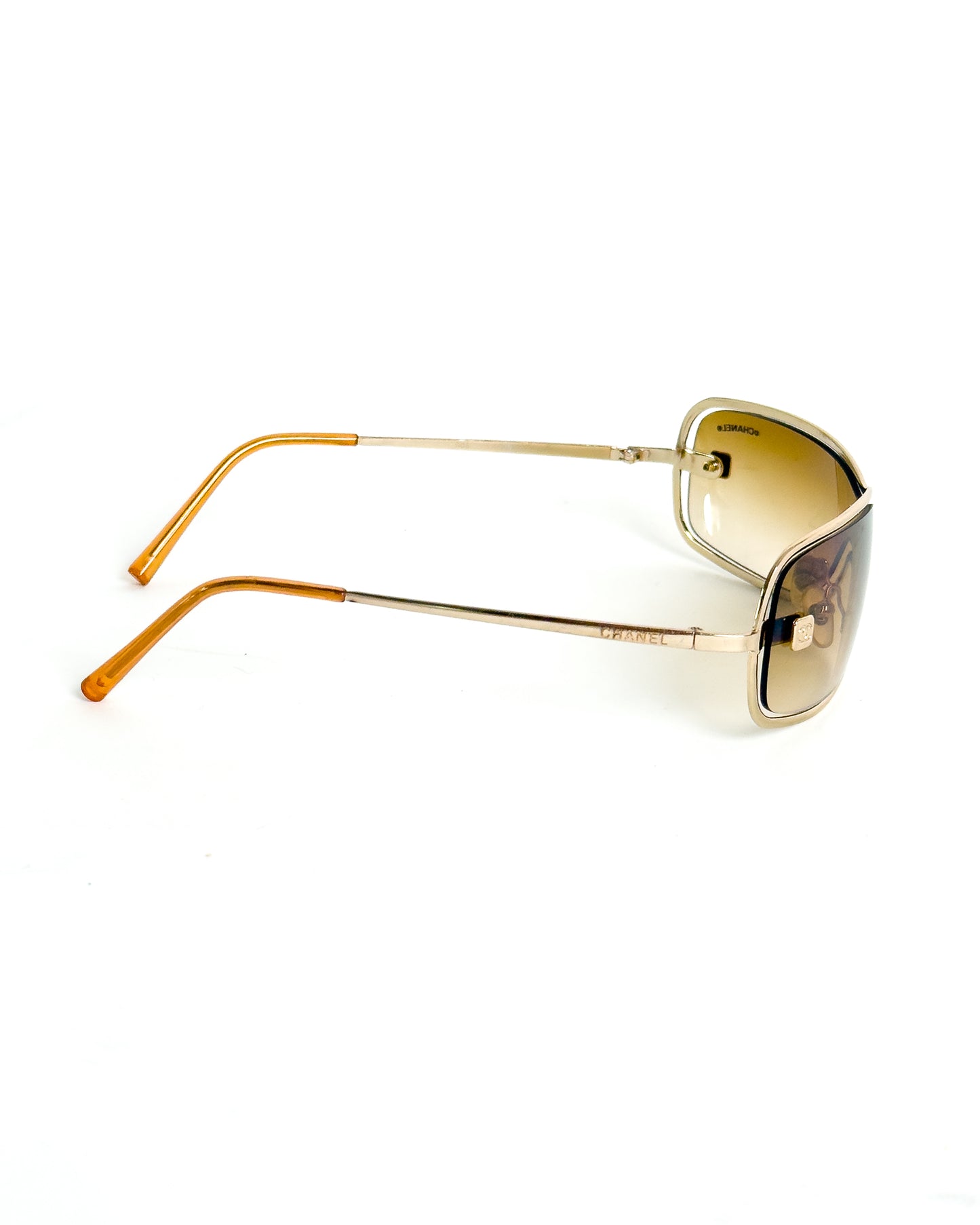 CHANEL shield chrome sunglasses