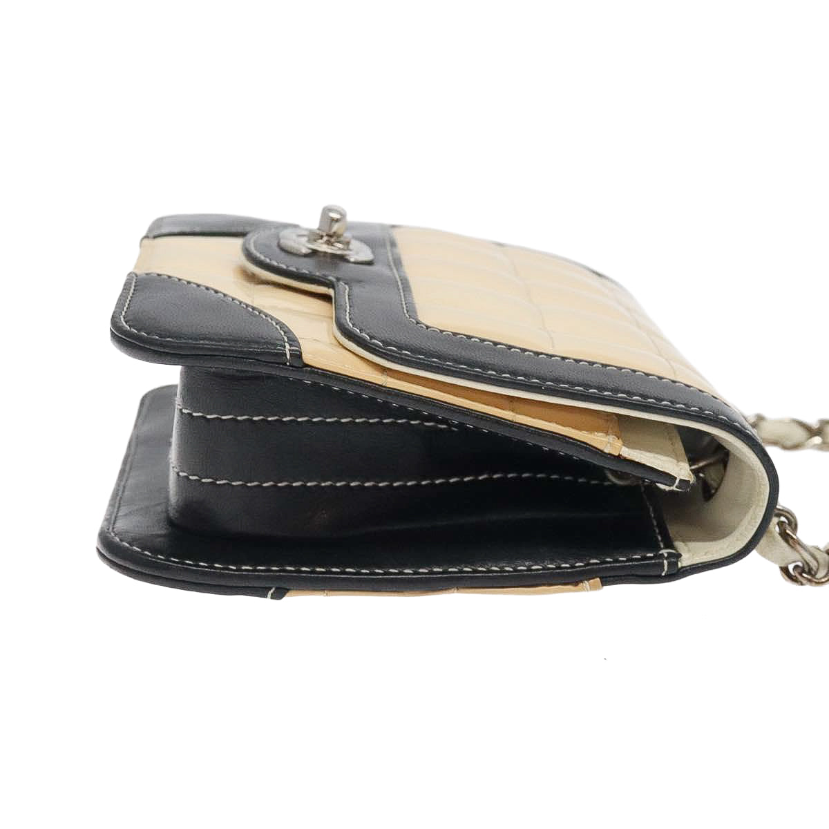 CHANEL cream mini chocolate bar bag