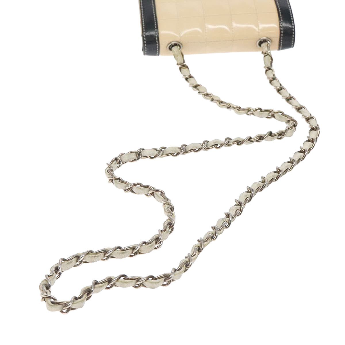 CHANEL cream mini chocolate bar bag
