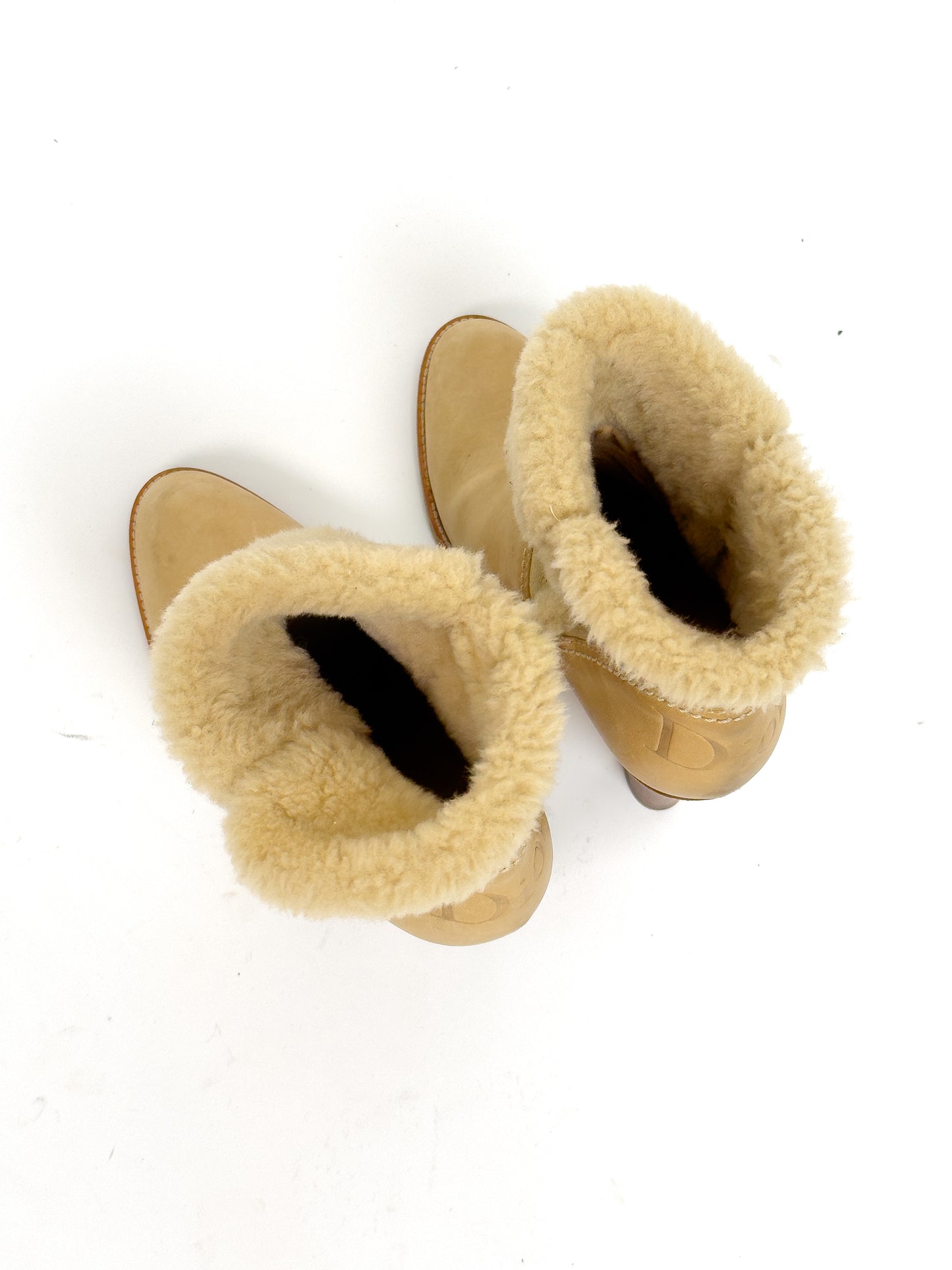Dior fur boots sz 37