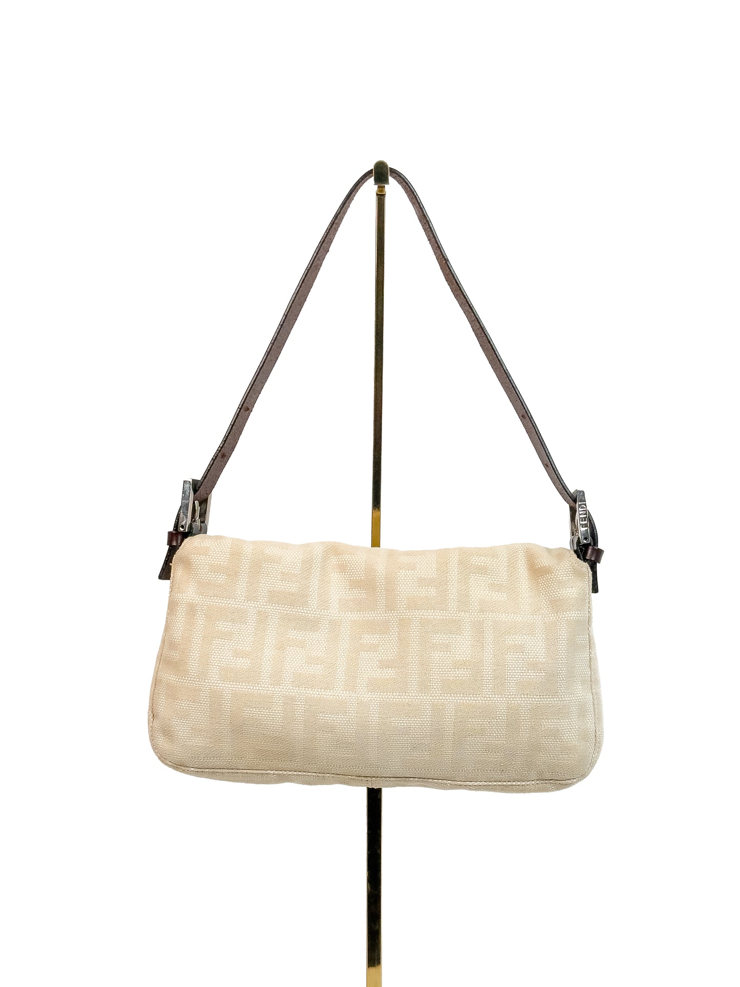FENDI beige zucca baguette