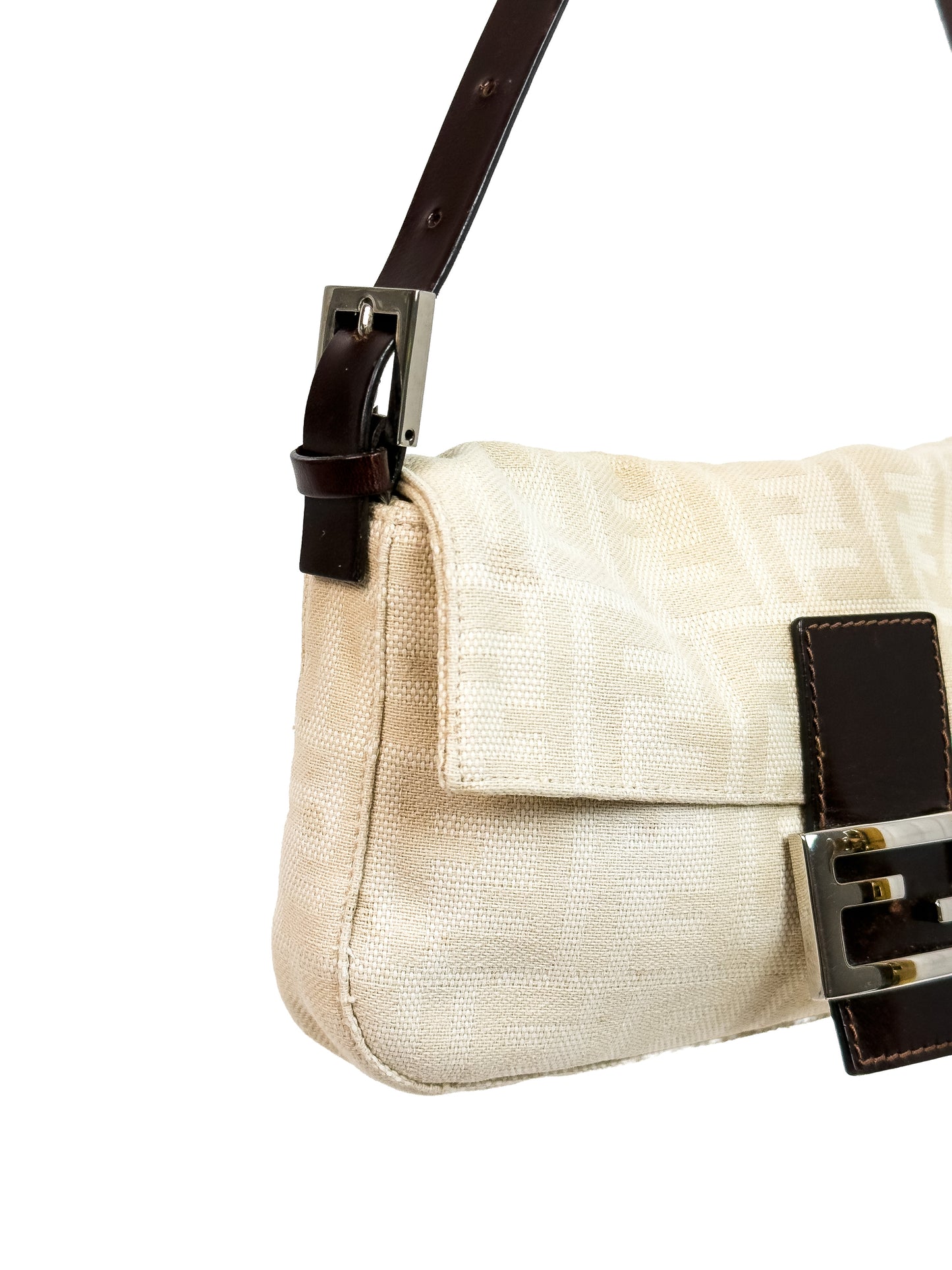 FENDI beige zucca baguette