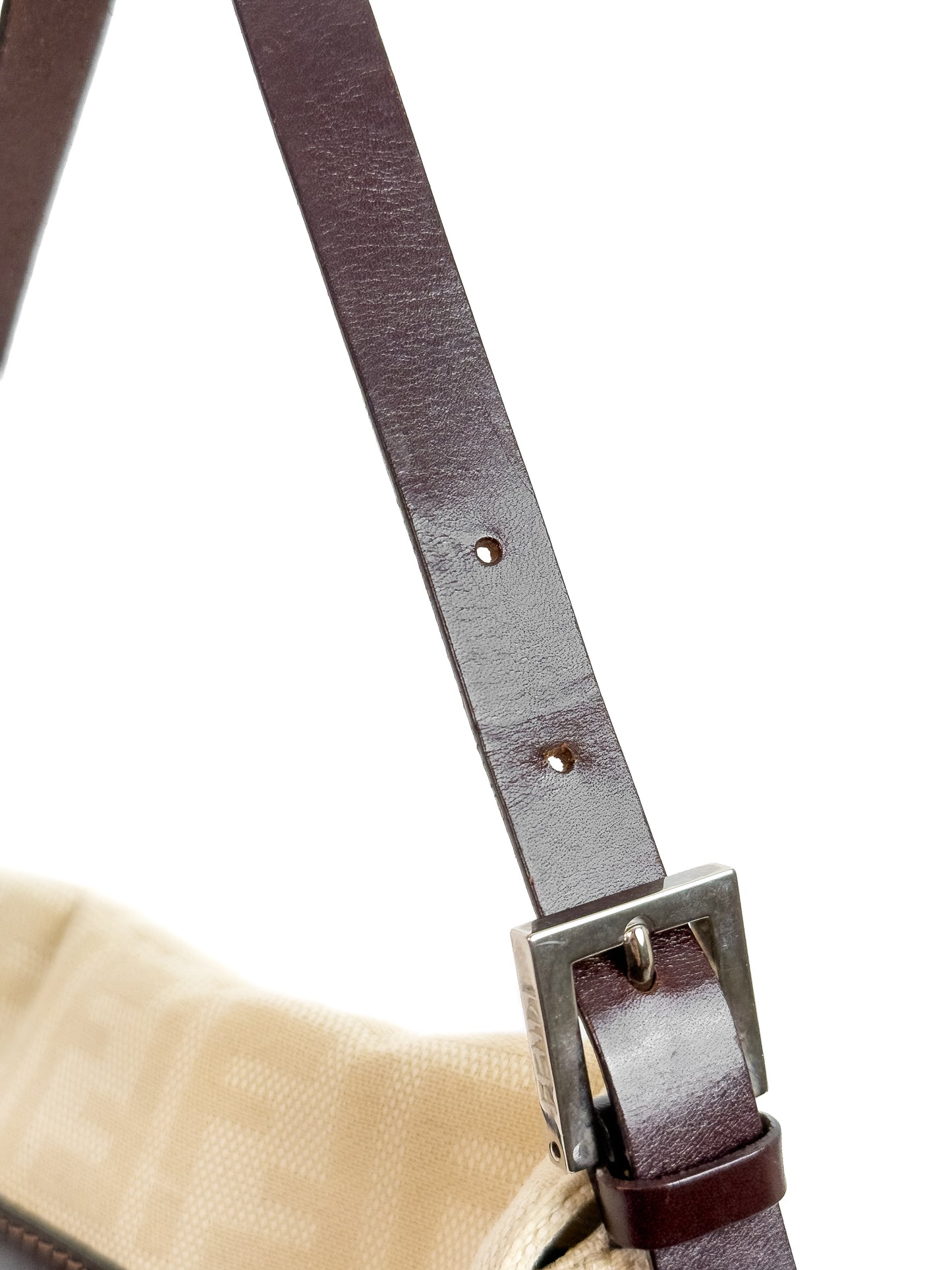 FENDI beige zucca baguette