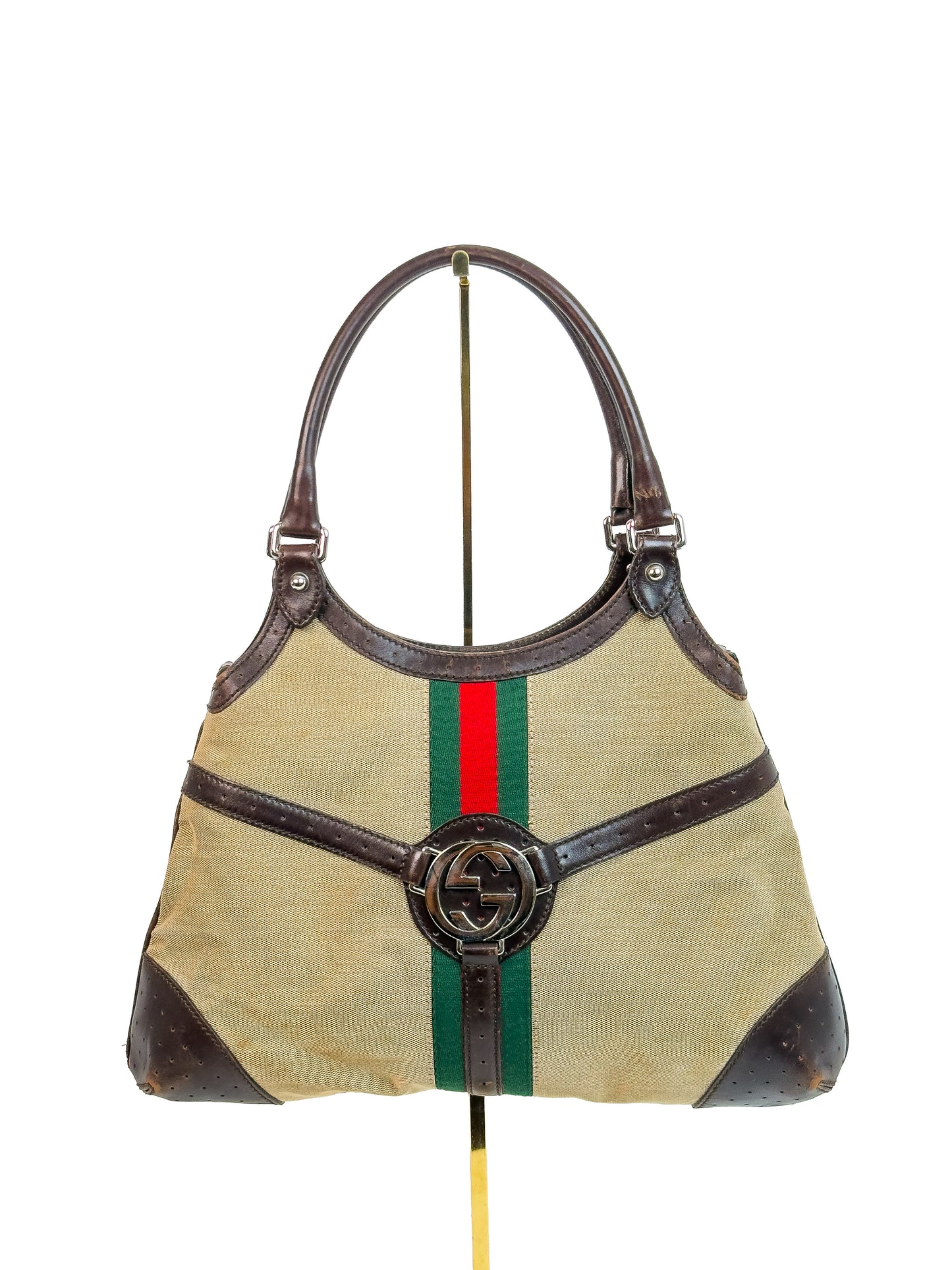 GUCCI sherry line interlocking GG handbag