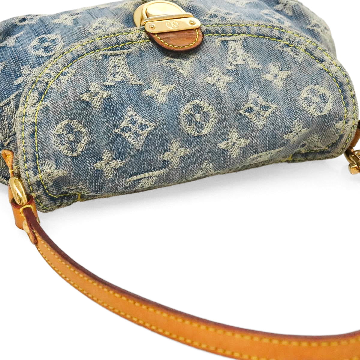 LOUIS VUITTON denim mini pleaty