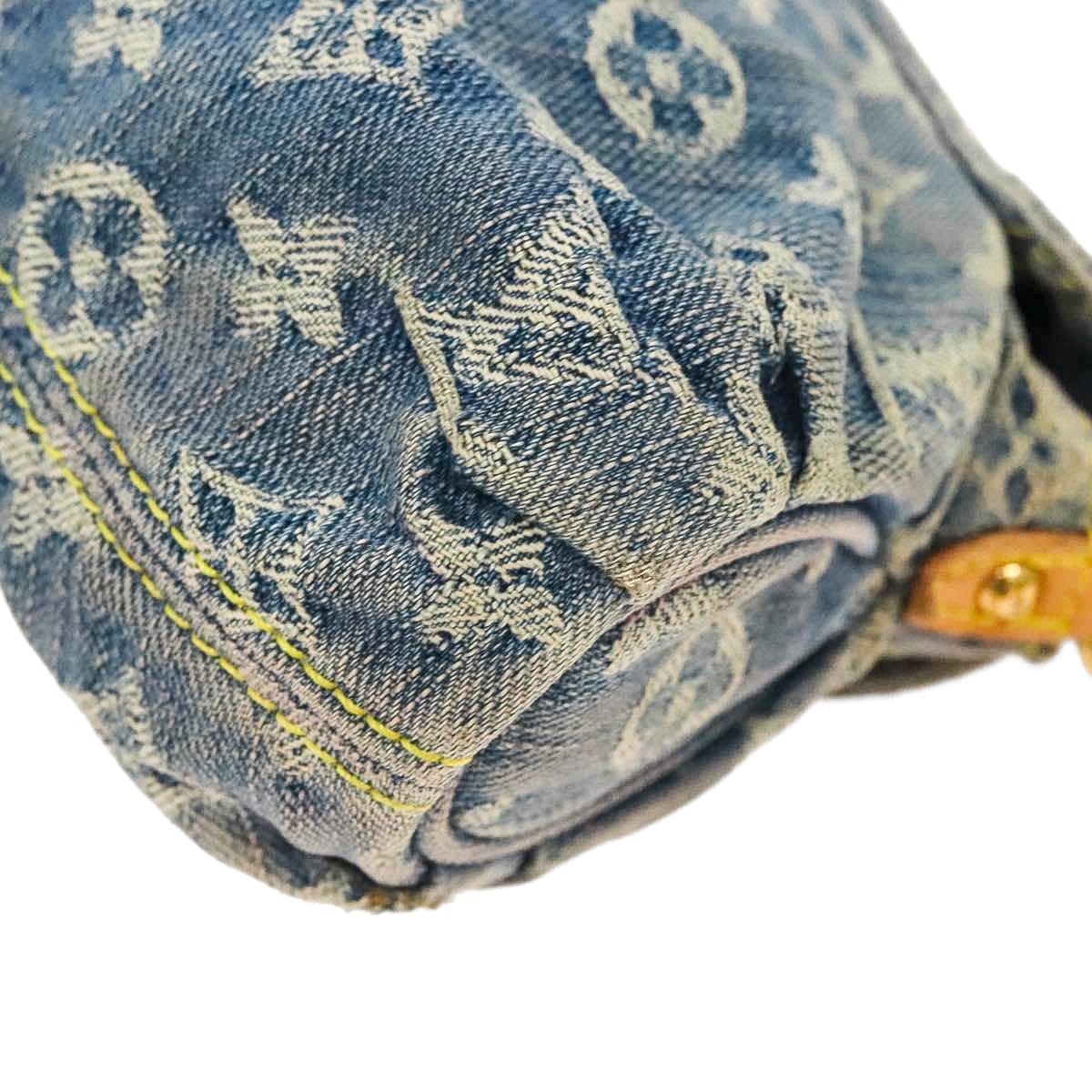 LOUIS VUITTON denim mini pleaty