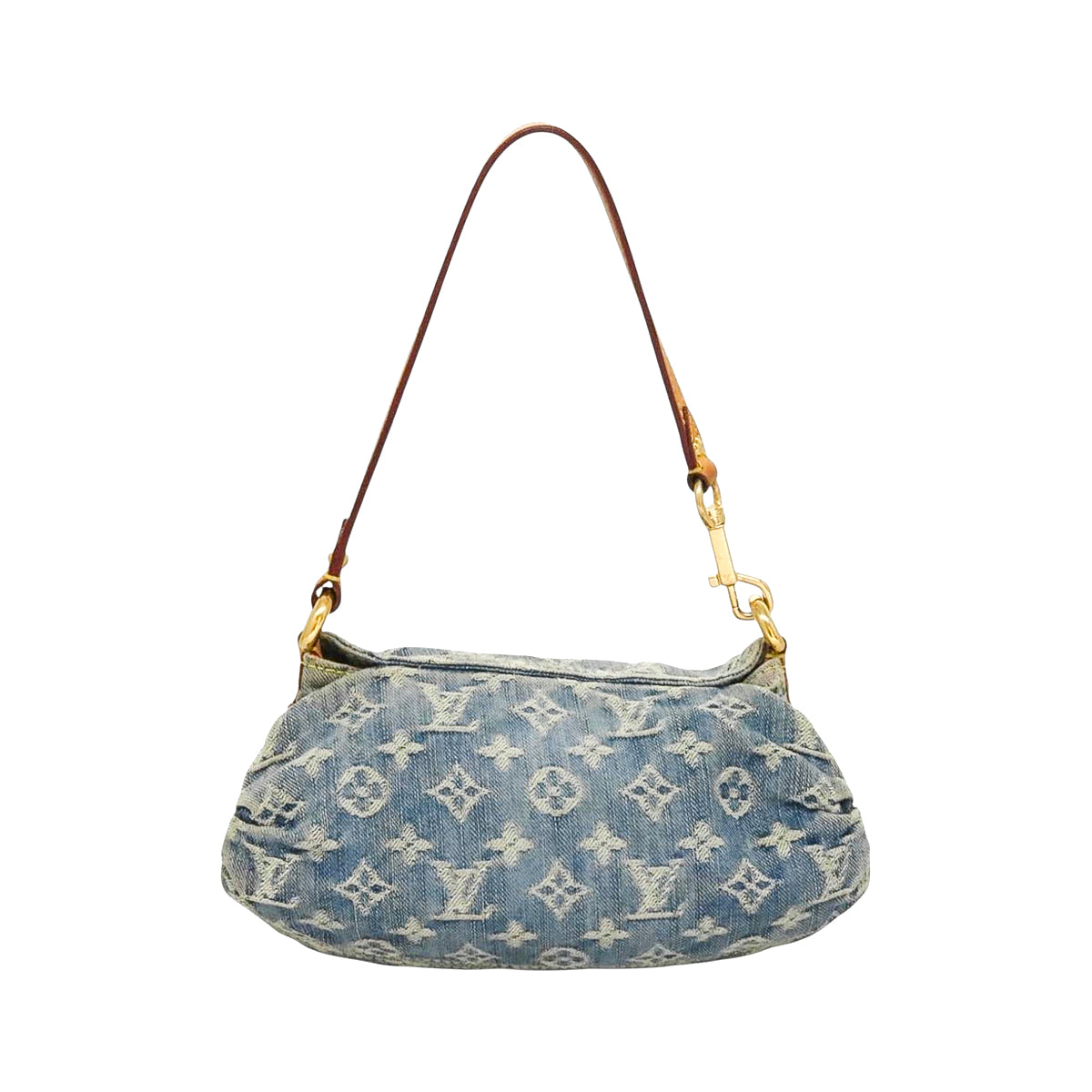 LOUIS VUITTON denim mini pleaty