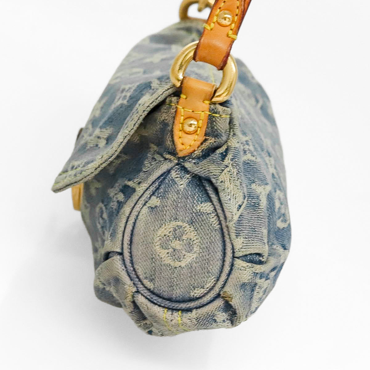LOUIS VUITTON denim mini pleaty