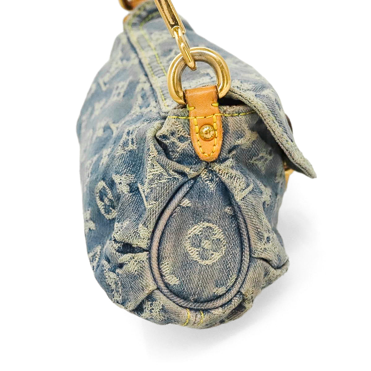LOUIS VUITTON denim mini pleaty