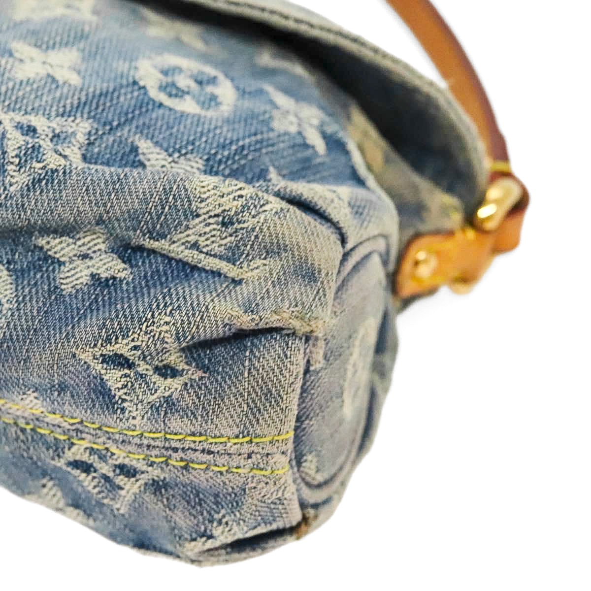 LOUIS VUITTON denim mini pleaty