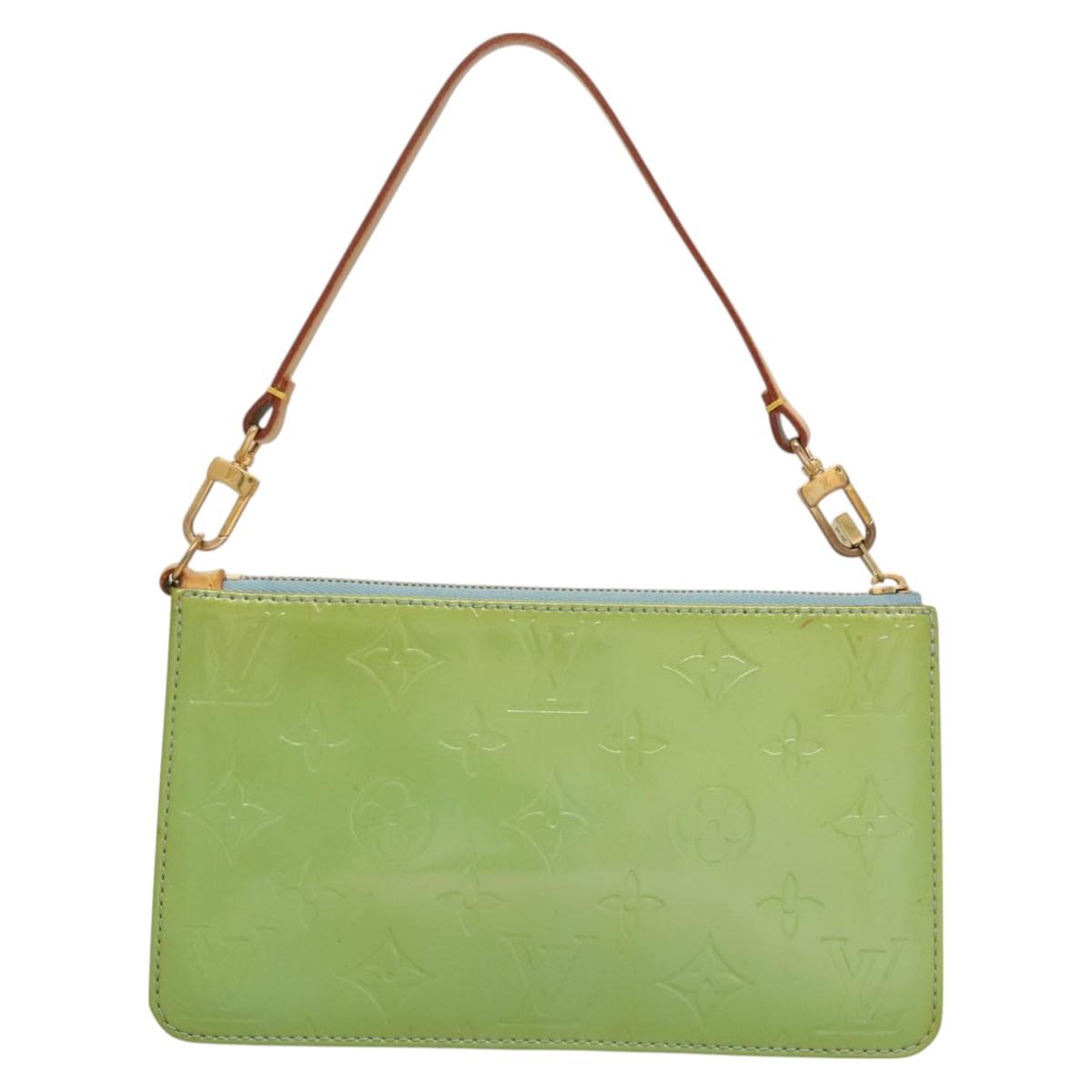 LOUIS VUITTON green vernis lexington pochette