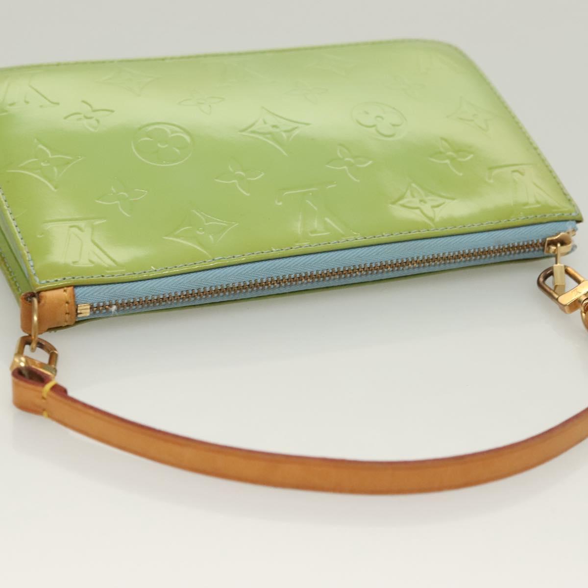 LOUIS VUITTON green vernis lexington pochette