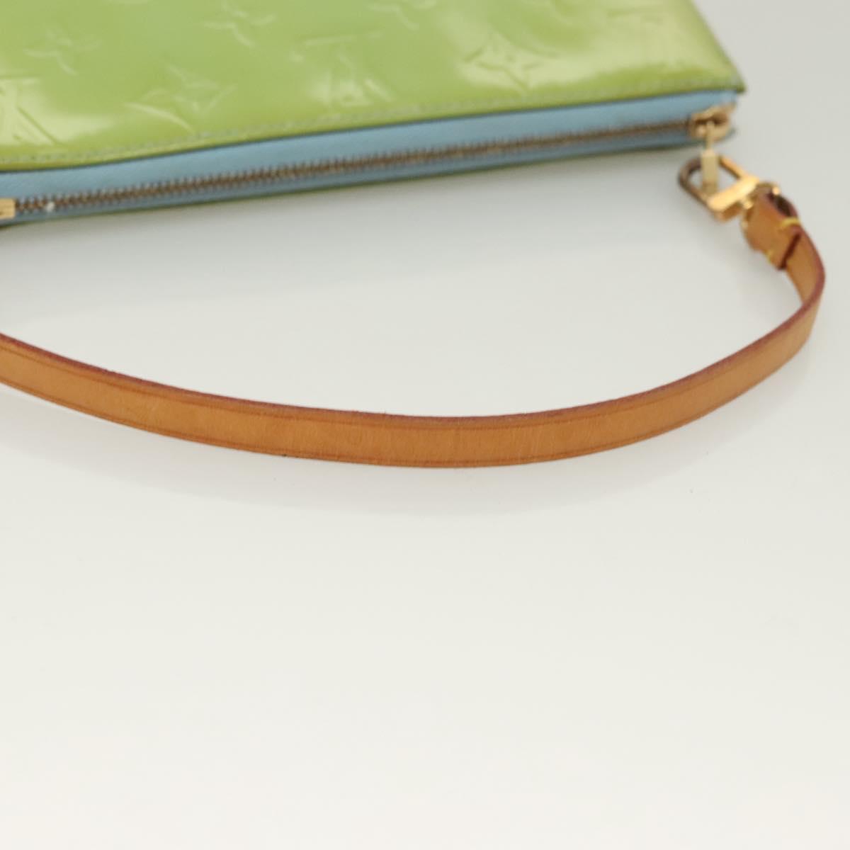 LOUIS VUITTON green vernis lexington pochette