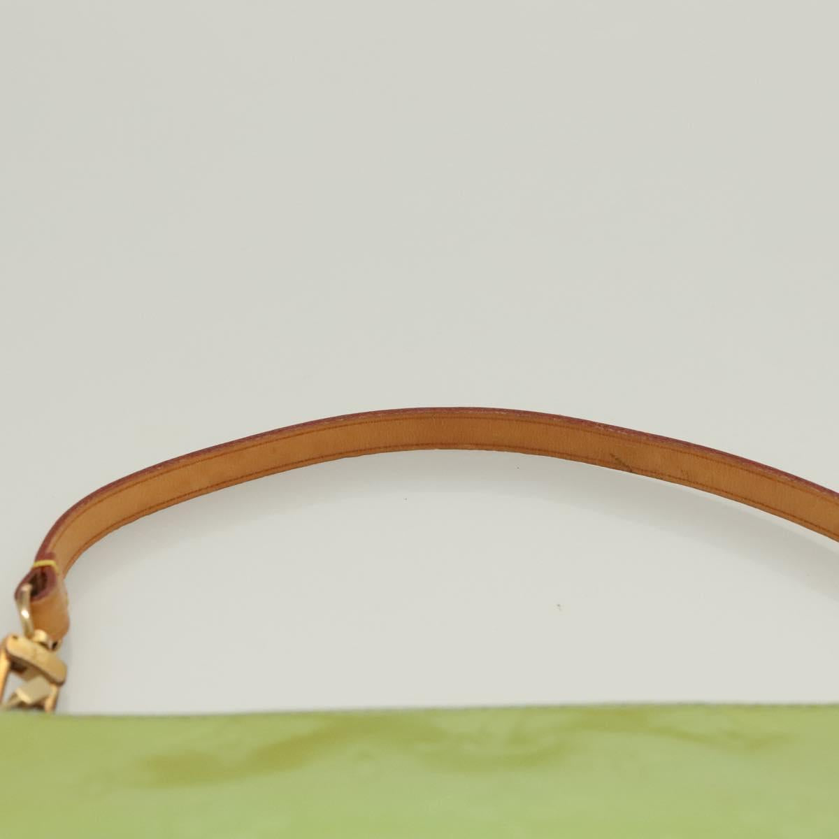 LOUIS VUITTON green vernis lexington pochette