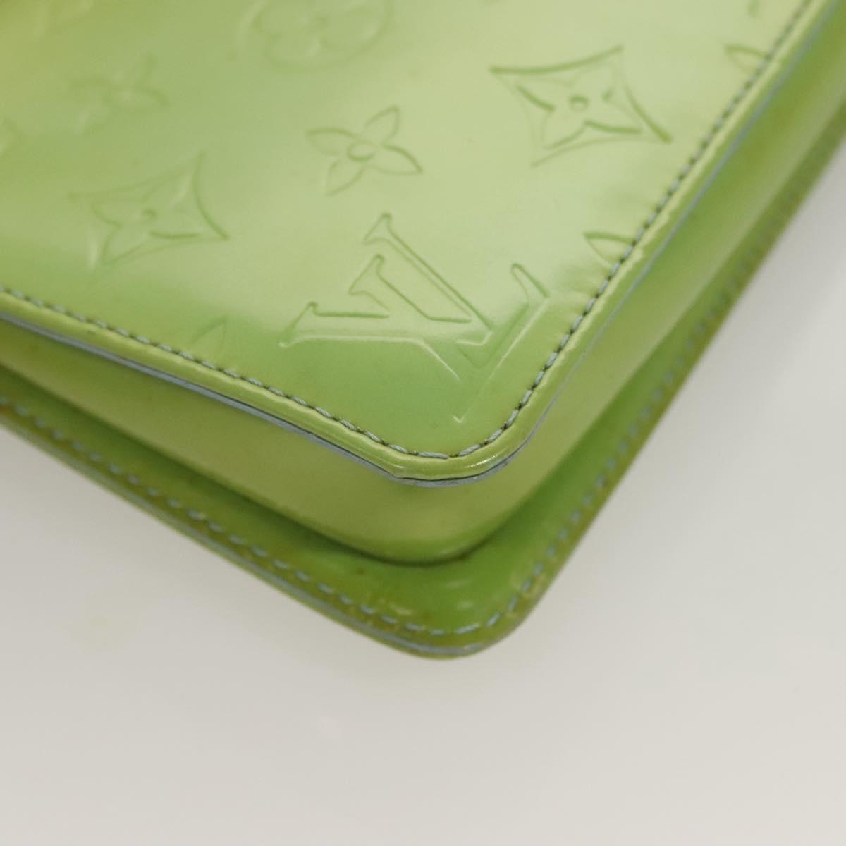 LOUIS VUITTON green vernis lexington pochette
