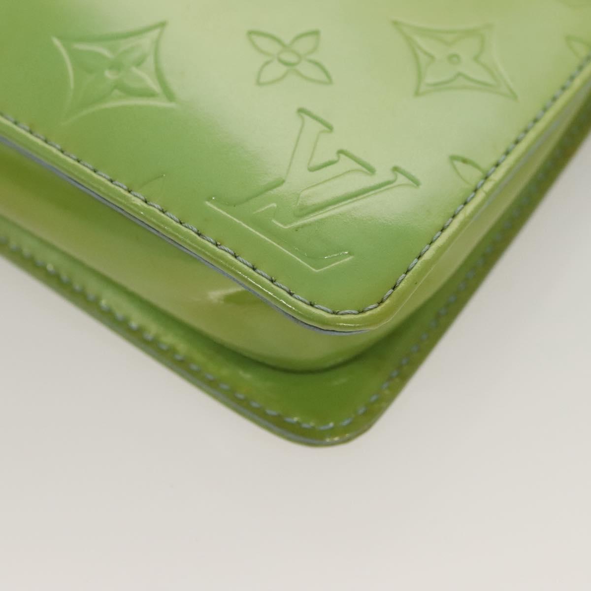 LOUIS VUITTON green vernis lexington pochette