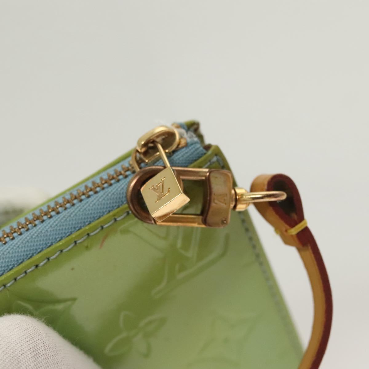 LOUIS VUITTON green vernis lexington pochette